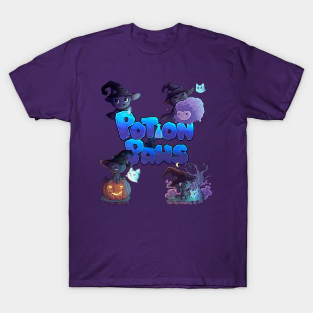 Potion Paws T-Shirt by bittentoast